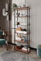 Hanah Home Bookcase 6 Rect - Walnut